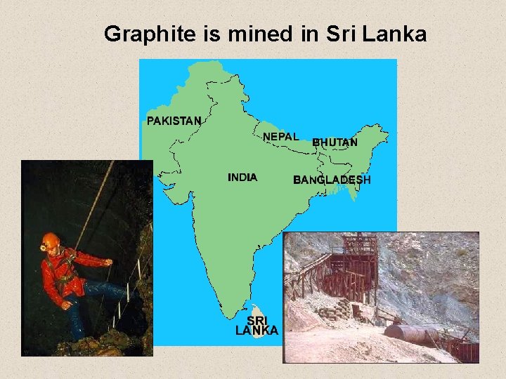 Graphite is mined in Sri Lanka 16 