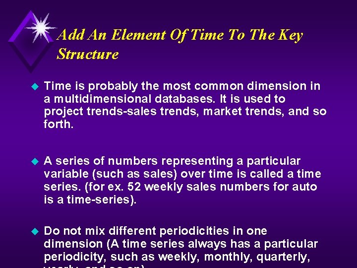 Add An Element Of Time To The Key Structure u Time is probably the