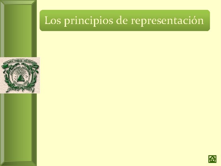 Los principios de representación 