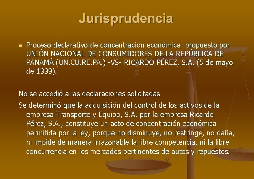 Jurisprudencia Proceso declarativo de concentración económica propuesto por UNIÓN NACIONAL DE CONSUMIDORES DE LA