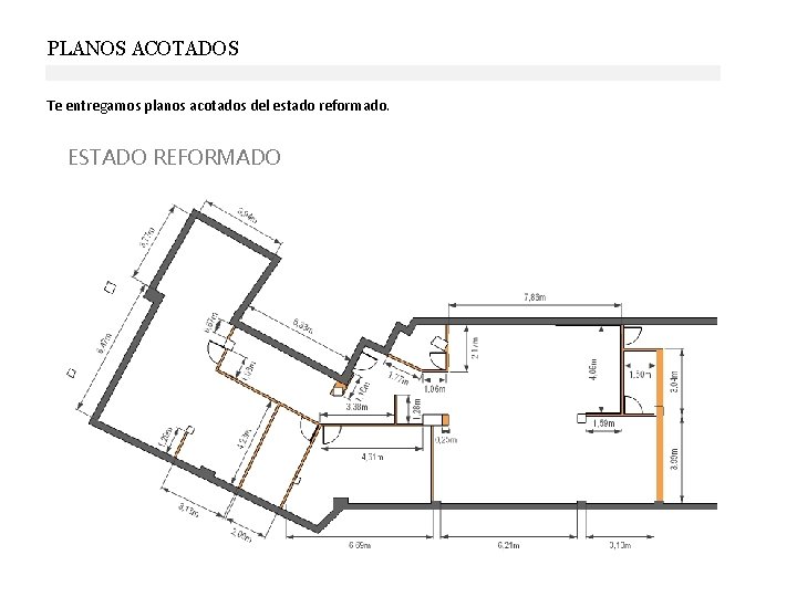 PLANOS ACOTADOS Te entregamos planos acotados del estado reformado. ESTADO REFORMADO PLANOS ACOTADOS Te entregamos planos acotados del estado reformado. ESTADO REFORMADO