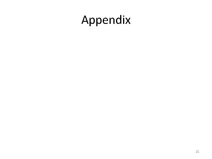 Appendix 21 