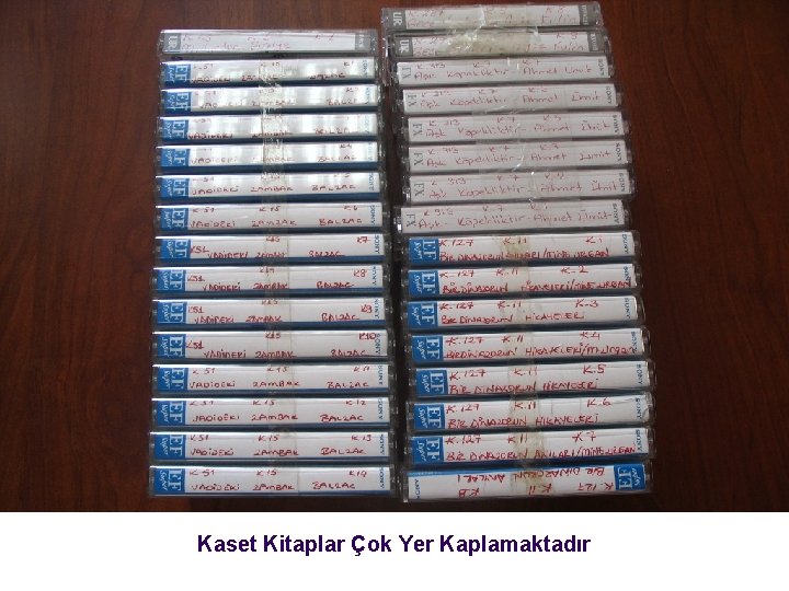 Kaset Kitaplar Çok Yer Kaplamaktadır 