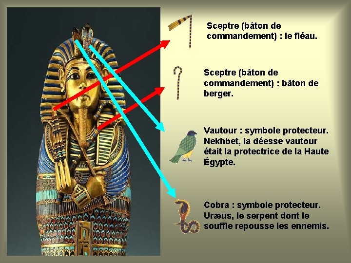 Sceptre (bâton de commandement) : le fléau. Sceptre (bâton de commandement) : bâton de