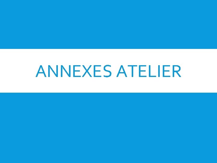 ANNEXES ATELIER 