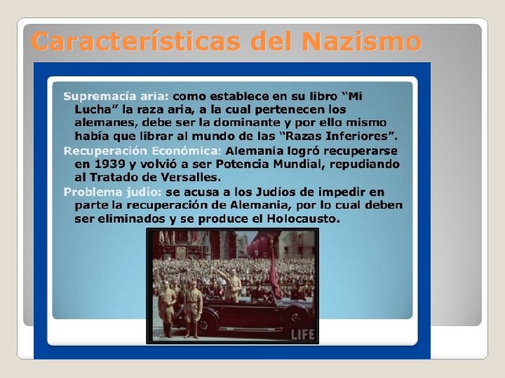 Características del Nazismo 