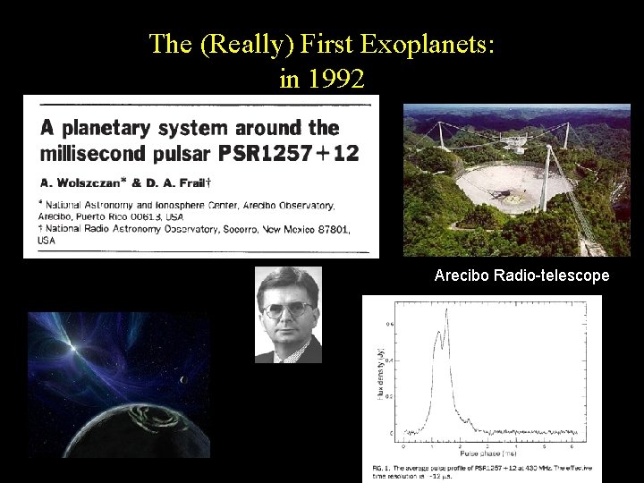 The (Really) First Exoplanets: in 1992 Arecibo Radio-telescope 