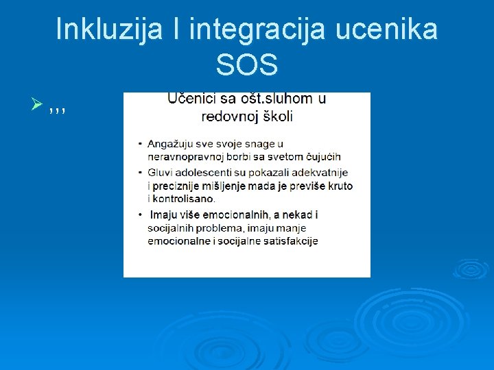 Inkluzija I integracija ucenika SOS Ø , , , 