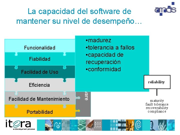 La capacidad del software de mantener su nivel de desempeño… Funcionalidad Facilidad de Uso