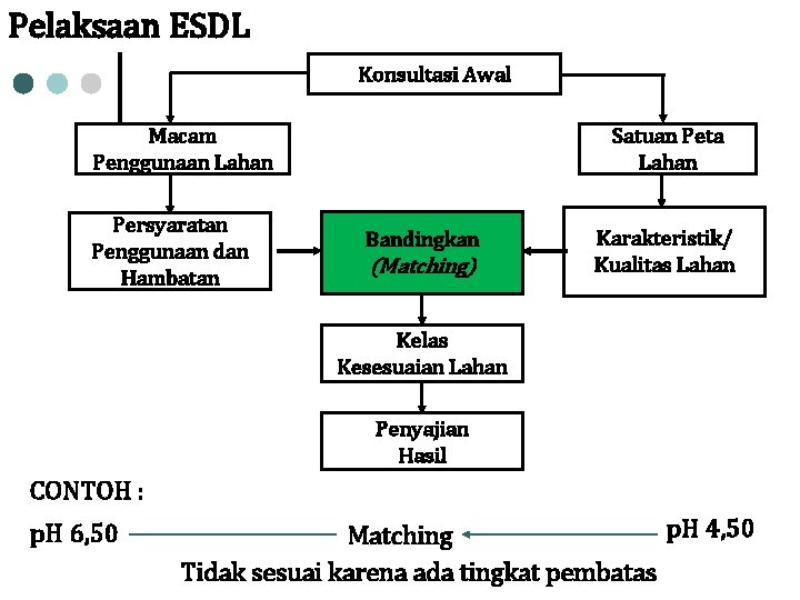 Pelaksaan ESDL Konsultasi Awal Macam Penggunaan Lahan Persyaratan Penggunaan dan Hambatan Satuan Peta Lahan