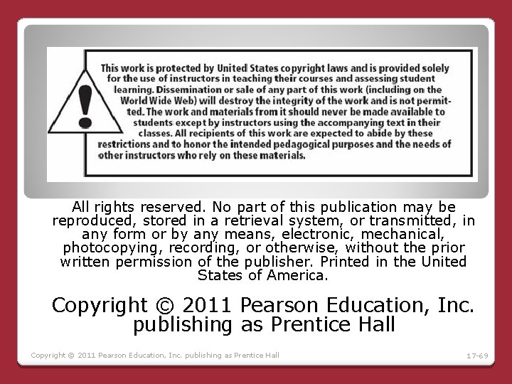 All rights reserved. No part of this publication may be reproduced, stored in a All rights reserved. No part of this publication may be reproduced, stored in a