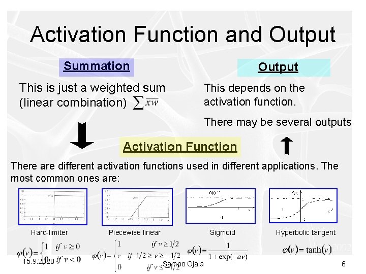 Adaptive Filtering and Data Compression using Neural Networks