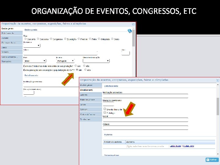 ORGANIZAÇÃO DE EVENTOS, CONGRESSOS, ETC 