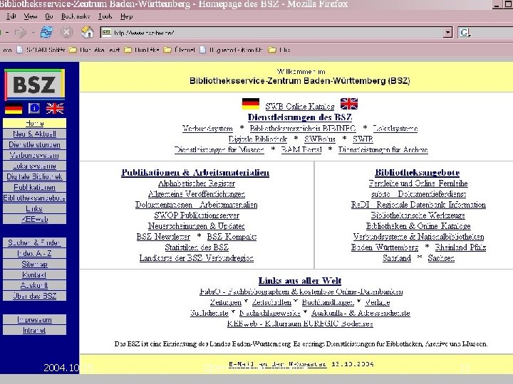 2004. 10. 25. Open Archives Initiative 13 