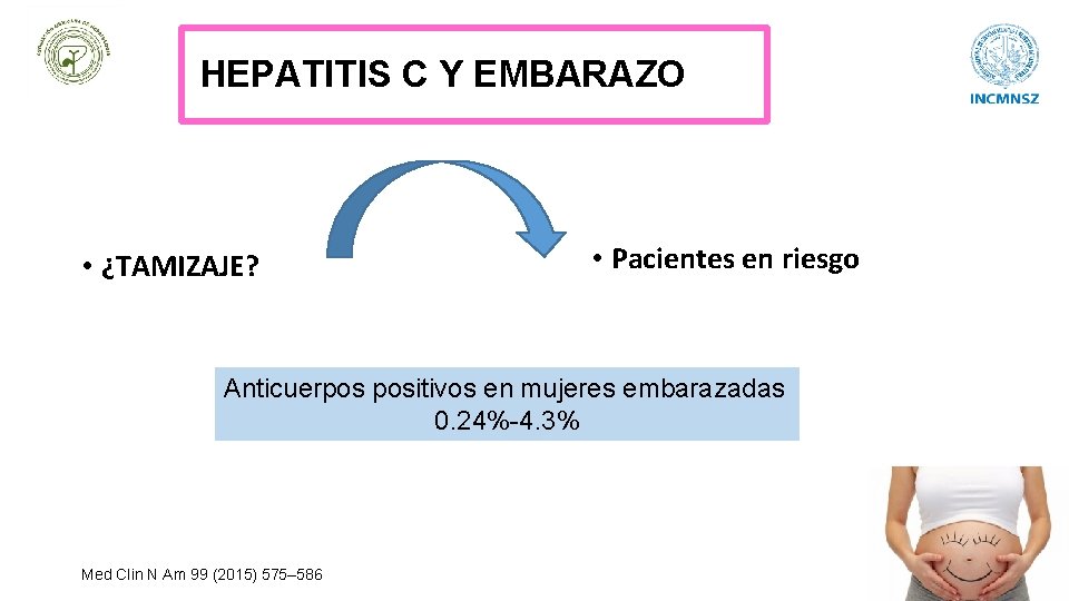 HEPATITIS C Y EMBARAZO • ¿TAMIZAJE? • Pacientes en riesgo Anticuerpos positivos en mujeres