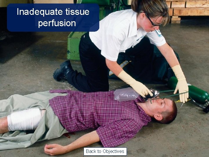Inadequate tissue perfusion Back to Objectives 