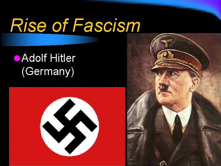 Rise of Fascism l Adolf Hitler (Germany) 