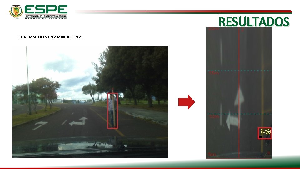 RESULTADOS • CON IMÁGENES EN AMBIENTE REAL 