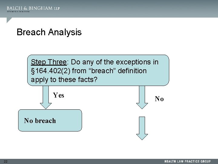 Breach Analysis Step Three: Do any of the exceptions in § 164. 402(2) from