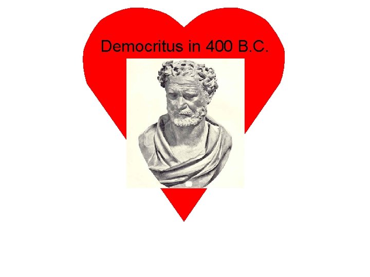 Democritus in 400 B. C. 