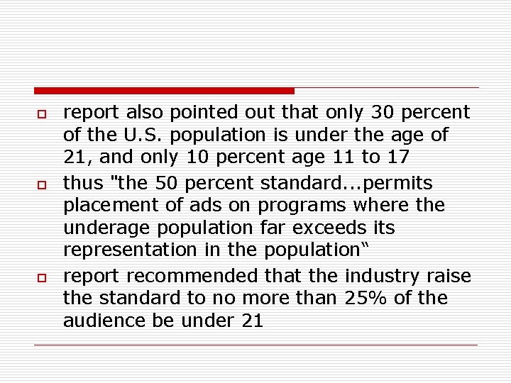 o o o report also pointed out that only 30 percent of the U. o o o report also pointed out that only 30 percent of the U.