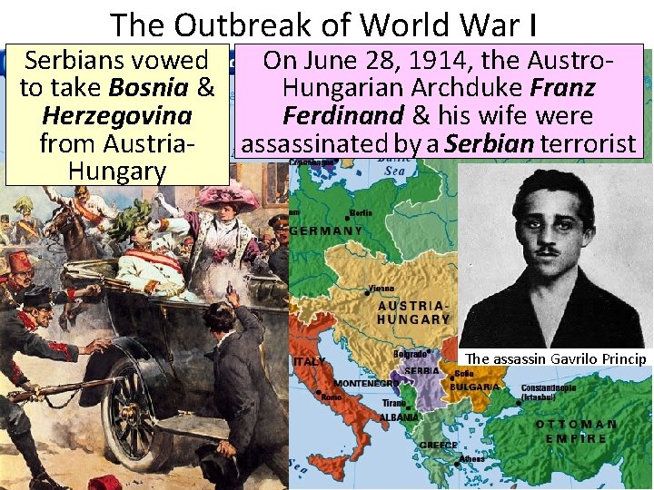 The Outbreak of World War I Serbians vowed On June 28, 1914, the Austroto