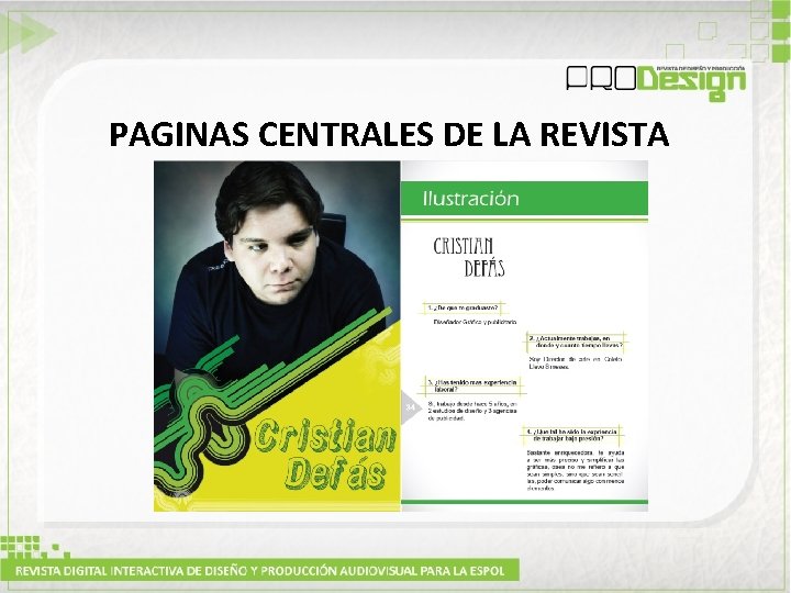 PAGINAS CENTRALES DE LA REVISTA 