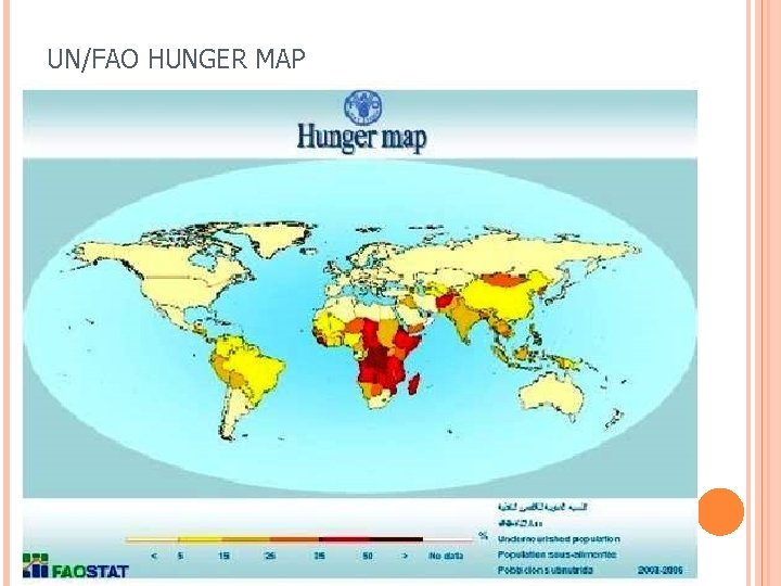 UN/FAO HUNGER MAP 