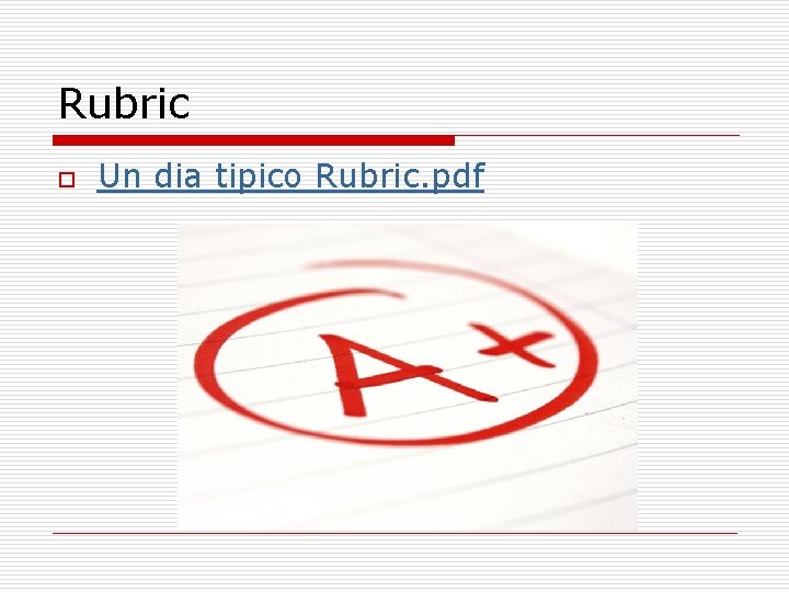 Rubric o Un dia tipico Rubric. pdf 