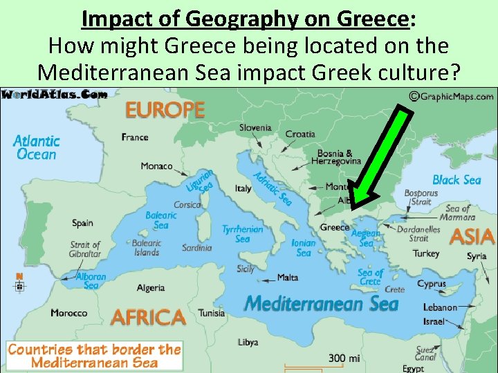 Impact of Geography on Greece: How might Greece being located on the Mediterranean Sea