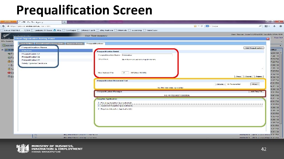Prequalification Screen 42 