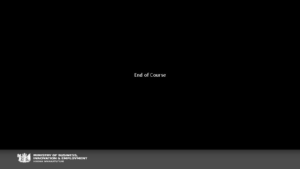 End of Course 