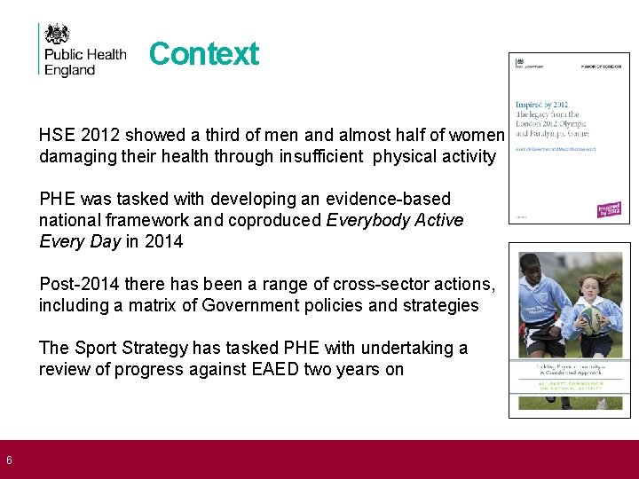 Context HSE 2012 showed a third of men and almost half of women damaging