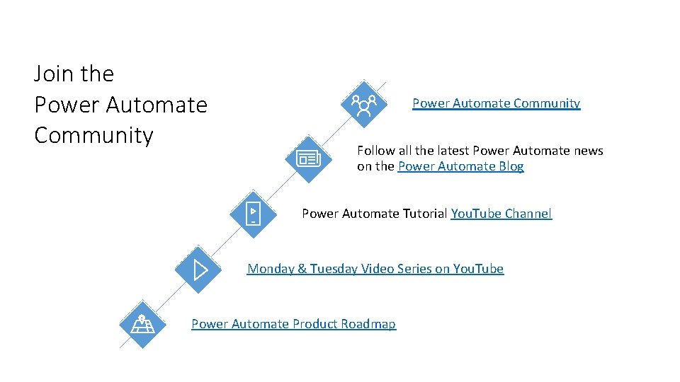 Join the Power Automate Community Follow all the latest Power Automate news on the