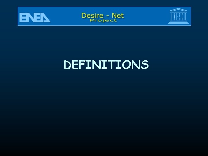 DEFINITIONS 