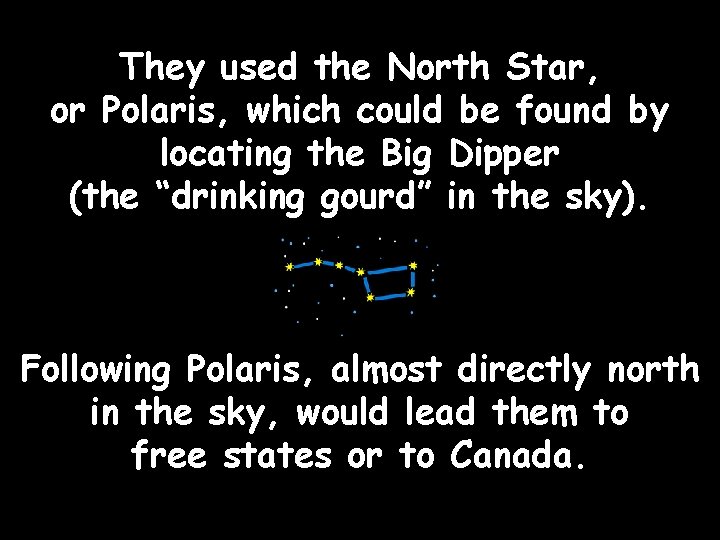 They used the North Star, or Polaris, which could be found by locating the