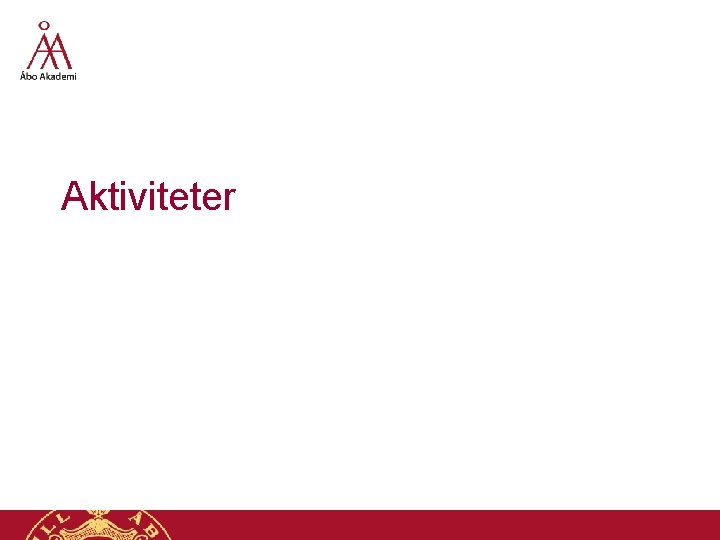 Aktiviteter 