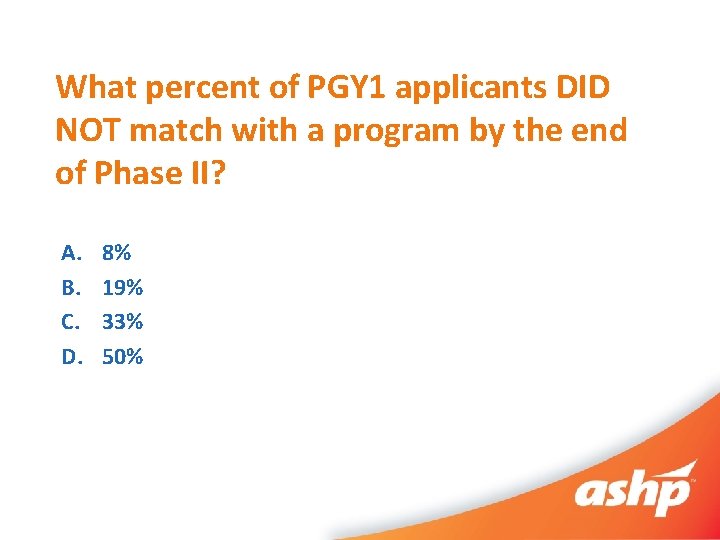 What percent of PGY 1 applicants DID NOT match with a program by the