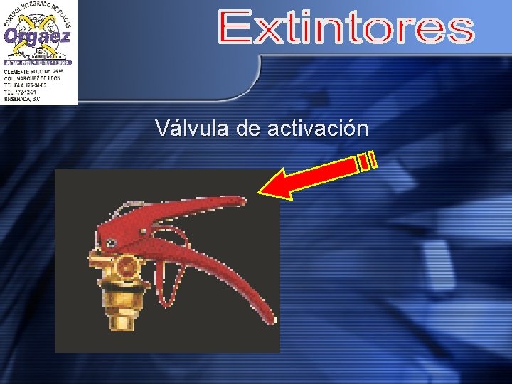 Válvula de activación 