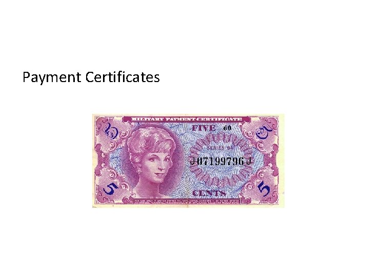 Payment Certificates 