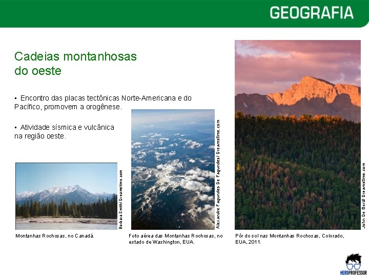 Cadeias montanhosas do oeste Montanhas Rochosas, no Canadá. Foto aérea das Montanhas Rochosas, no