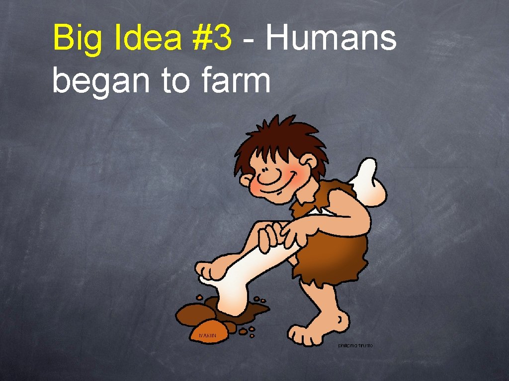 Big Idea #3 - Humans began to farm 