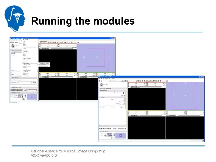 Running the modules National Alliance for Medical Image Computing http: //na-mic. org 