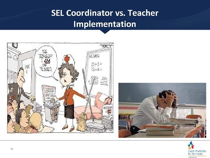 SEL Coordinator vs. Teacher Implementation 10 