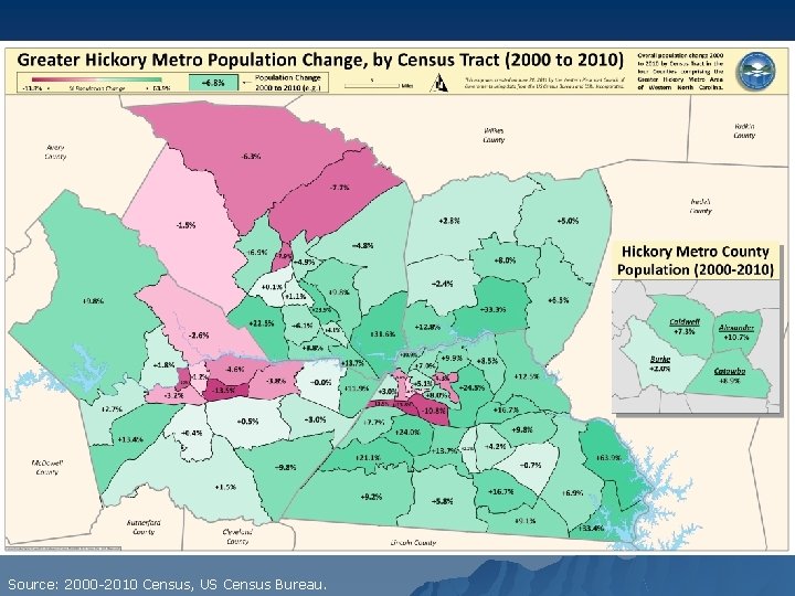 Source: 2000 -2010 Census, US Census Bureau. 
