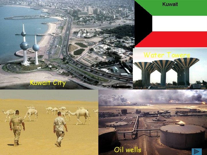 Kuwait Water Towers Kuwait City Oil wells 