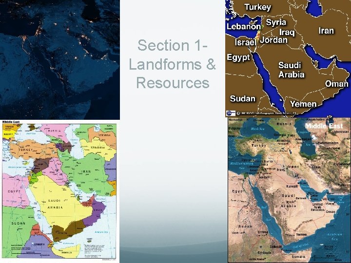 Section 1 Landforms & Resources 