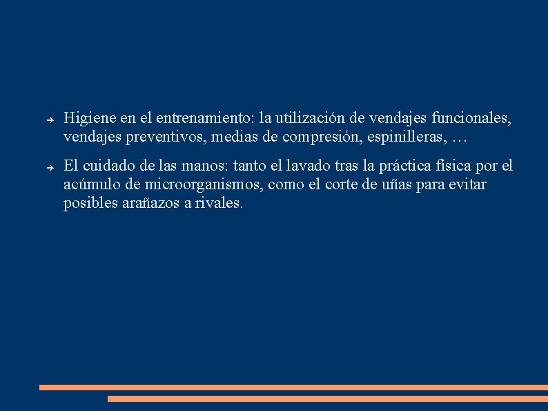  Higiene en el entrenamiento: la utilización de vendajes funcionales, vendajes preventivos, medias de