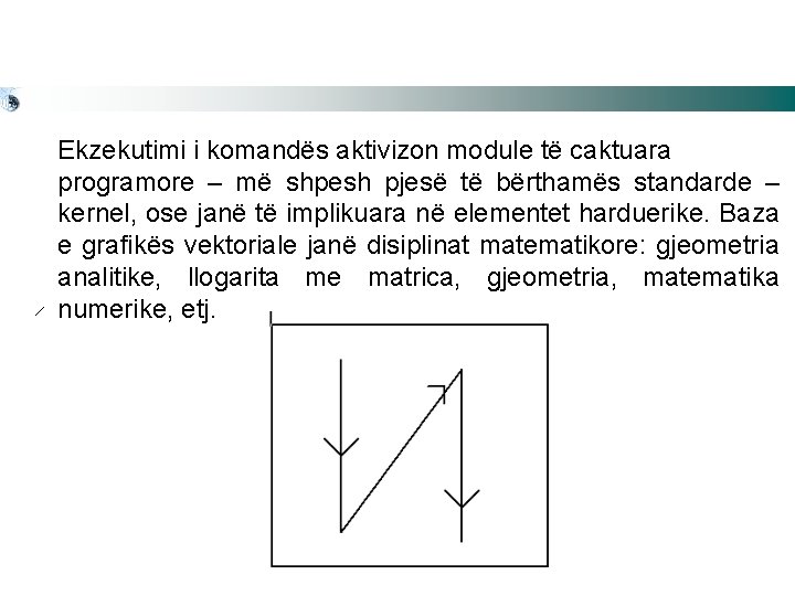  Ekzekutimi i komandës aktivizon module të caktuara programore – më shpesh pjesë të