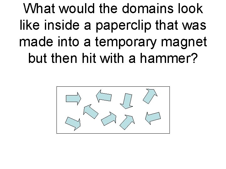 What would the domains look like inside a paperclip that was made into a What would the domains look like inside a paperclip that was made into a